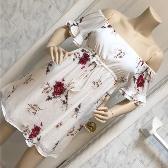 GIRLY & FLIRTY OFF SHOULDER FLORAL PRINT DRESS - Picture 5 of 8